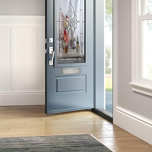 khtumeware Brushed Satin Nickel 13 inch 1-Pack Solid Brass Mail Slot with Solid Brass Internal Frame is Well Made Door Mail Slots thumbnail 4