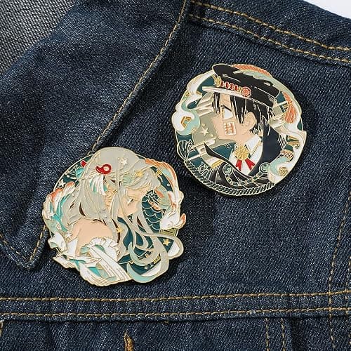 Toilet Bound Hanako Kun Anime Pins, TBHK Manga Cartoon Figures Yashiro Nene Hanako-kun Brooches Enamel Lapel Pins Cosplay Jewelry thumbnail 6