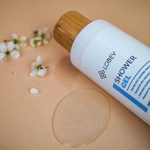 LOBEY Duschgel für Damen & Herren für Empfindliche Haut – Sanfte Reinigung – Feuchtigkeitsspendendes Duschgel mit Kokosöl – Vegan & ohne Sulfate – Natürliche Körperpflege (200 ml) thumbnail 6