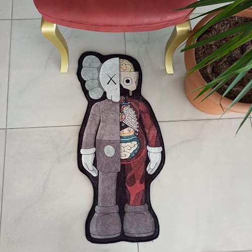 Rugendary Sneaker Rug Popular Hypebeast Room Decor Unique Design Sneakerhead Carpet Nonslip Backing Street Art Mat Machine Washable Cool Rug 1.3x3 ft - Image 1
