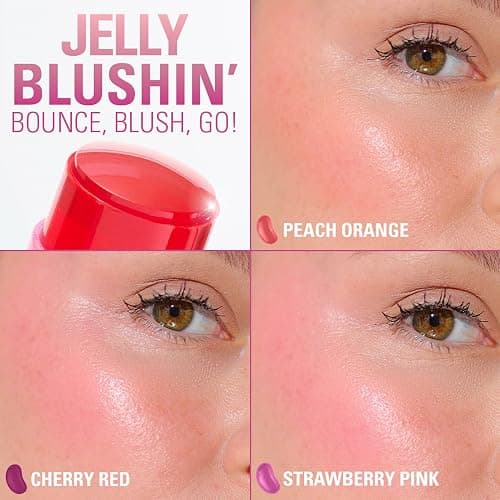 Revolution Beauty, Jelly Blush Stick Lip & Cheek Stain, Long-Lasting & Buildable with Hyaluronic Acid & Aloe, Vegan & Cruelty-Free, Strawberry Pink thumbnail 6