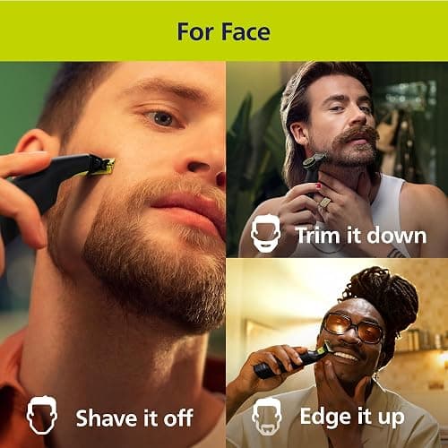 Norelco Philips OneBlade Pro 360 Face + Body, Electric Shaver, Beard Trimmer and Body Groomer, with 360 Blade Technology, 14-Length Precision Comb, Body Kit, Soft Pouch, Model QP6542/70 thumbnail 2