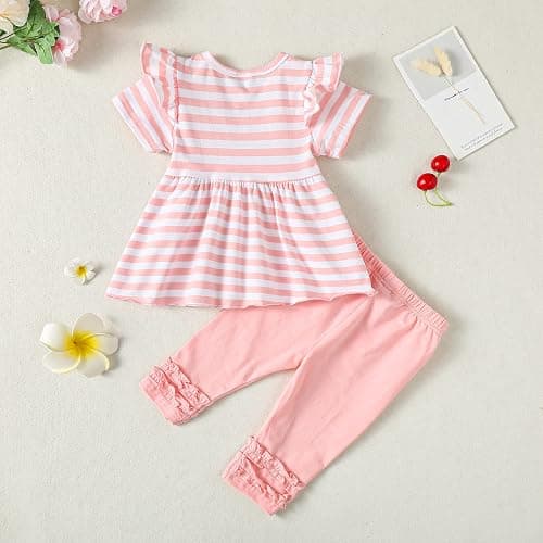 Baby Girl Clothes Toddler Girl Outfits Ruffle Shirt Pants Cute Infant Outfit Set Baby Girl Fall Winter Clothes thumbnail 3