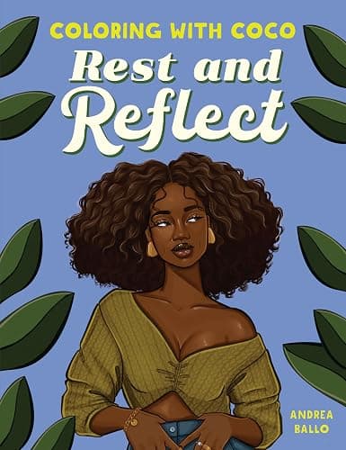Coloring with Coco: Rest and Reflect: Relaxing Bold and Easy Coloring Book for Adults and Teens - Image 1