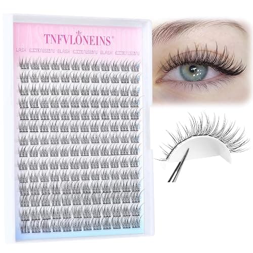 Natural Lash Clusters Wispy Eyelash Extension 168Pcs Cluster Lashes Extensions Natural Individual Lashes 9-12mm Eyelash Clusters DIY Korean False Eyelashes by TNFVLONEINS thumbnail 5