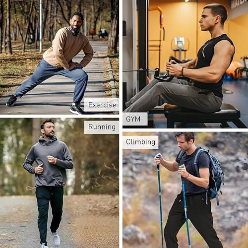 YOYI ABPOPA Mens Sweatpants with Pockets Gym Joggers - Athletic Pants for Workout Casual thumbnail 6