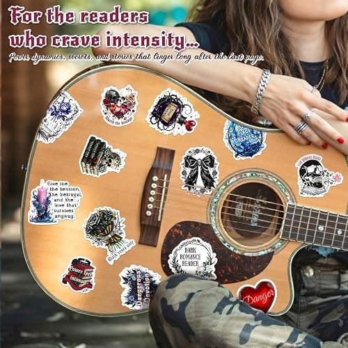 200PCS Dark Romance Book Stickers, Vinyl Spicy Romance Bookish Stickers for Adults, Journaling, Scrapbooking, Kindle & Laptop thumbnail 8