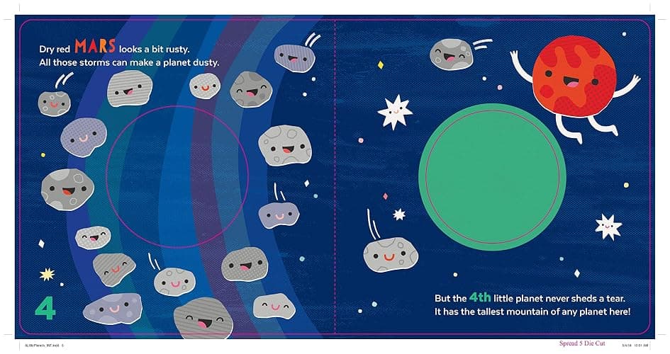 8 Little Planets: A Solar System Book for Kids with Unique Planet Cutouts thumbnail 10