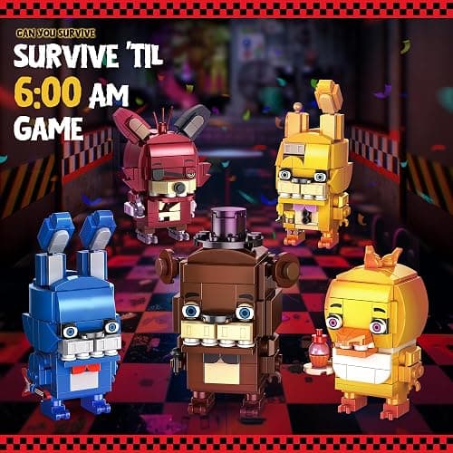 Thcbme Security Breach Building Block Toy, 5 Characters Action Figure, Horror Game Toys Merch Building Set Toy, 988Pcs thumbnail 3