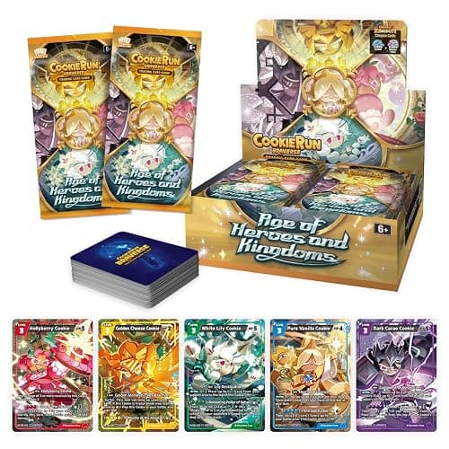 CookieRun TCG: Age of Heroes and Kingdoms Booster Display (Set 2) | Trading Card Game | 28 Booster Packs Per Box | 2 Players | Ages 6+ - Image 1