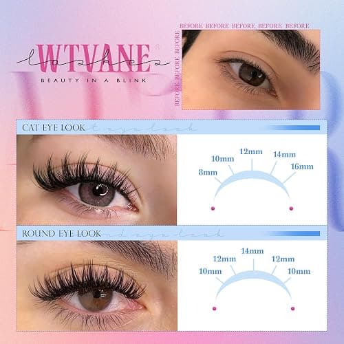 Fairy Lash Clusters Kit Wispy Eyelash Clusters DIY 8-16mm Manga Lash Clusters Eyelash Extension Kit 192pcs Individual Lashes Natural Lash Extension Kit with Lash Bond and Seal, Lash Tweezers by Wtvane - StyleG-fairy lash clusters kit thumbnail 2