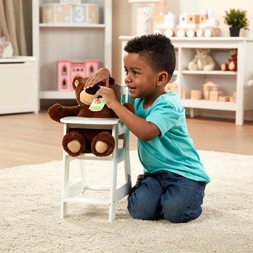 Melissa & Doug Play High Chair Pretend Play High Chair Baby Doll Accessories thumbnail 8