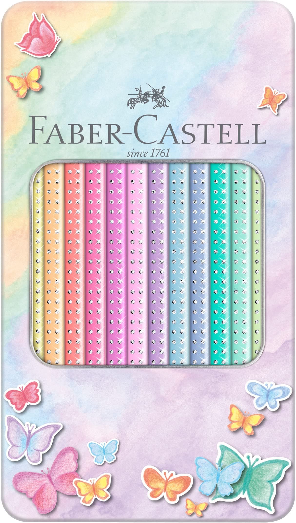 Faber-Castell 201910 Colored Pencils, 12 Pieces, Pastel Colours thumbnail 3