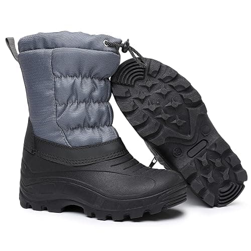 Felabo Kids Snow Boots for Boys & Girls – Warm Water-Resistant Winter Boots Easy to Put On (Toddler/Little Kid/Big Kid) thumbnail 7