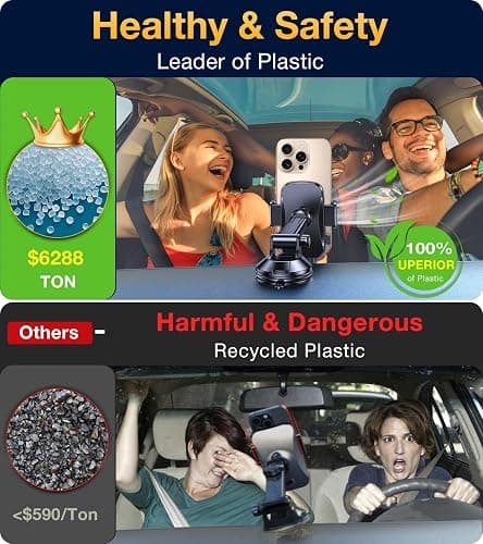 Romuto Phone Holders for Your Car Phone Holder Mount【Super Suction】Cell Phone Mount for Car Accessories for Women Men Dashboard/Windshield/Vent Truck Stand Wall Mounts for iPhone 17 Pro Max 16 Samsung thumbnail 3