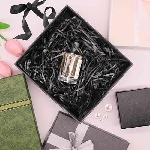 500g Black Shredded Tissue Paper for Gift Boxes & Hampers, Soft Hamper Filling and Packaging Filler, Shreds Stuffing Paper Suitable Party Baby Shower Graduation Housewarming ect thumbnail 6