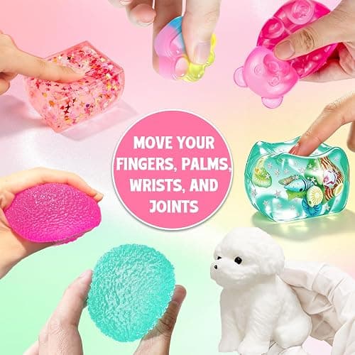 MSYTIFOG 25Pcs Taba Squishies Stress Toys Kit, Stress Relief Fidget Toys for Kids Adults, Kawaii Squishies Stress Relief Stress Cube, Squeeze Sensory Toys for Kids, Birthday Gifts Toys for Girls 8-10 thumbnail 5