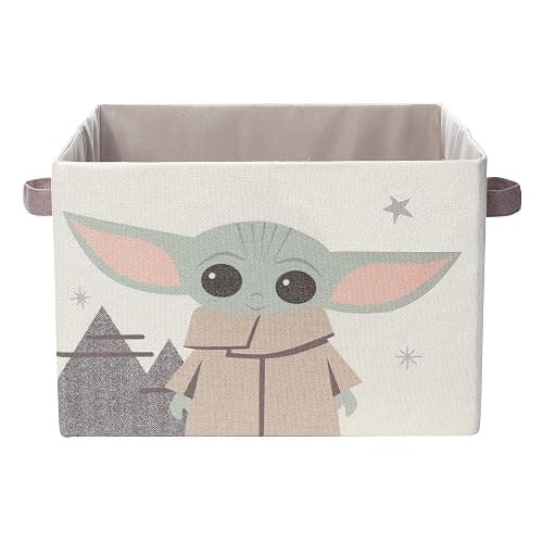 Lambs & Ivy Star Wars Grogu/Baby Yoda Foldable/Collapsible Storage Bin/Basket - Image 1
