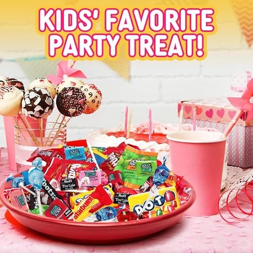 Bulk Candy Variety Pack 8 lb 400 Ct, Individually Wrapped Assorted Mix | Chewy, Hard Candy and Lollipops for Halloween, Parties, Pinata, Goodie Bags, Classrooms; No Chocolate, Won't Melt at Events thumbnail 5