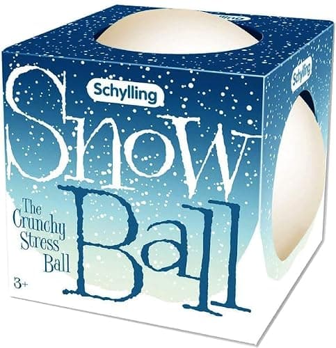 Schylling Snow Ball (NeeDoh) Crunchy, Squishy, Squeezy, Stretchy Stress Balls Gift Set Bundle - 2 Pack thumbnail 2