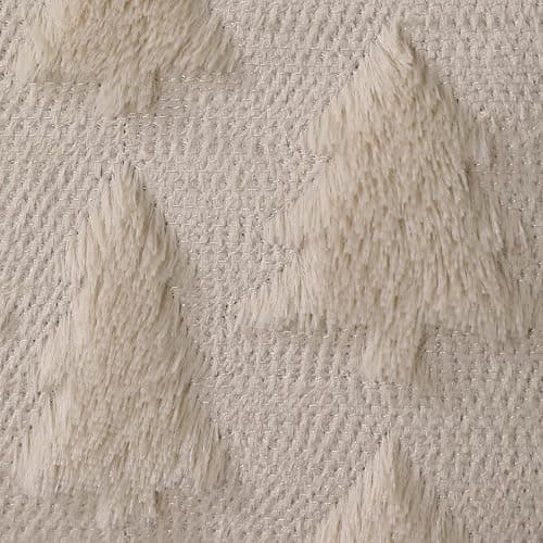 DFXSZ Christmas Tree Pillow Covers 18x18 inch Set of 2 Christmas Decoration Beige Soft Plush Faux Fur Jacquard Throw Pillows for Bedroom Sofa Holiday Festivals Winter Home Decor PTK006C18 thumbnail 4