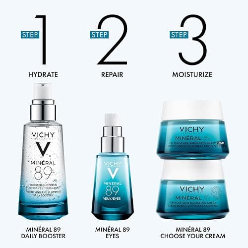 Vichy Mineral 89 Booster, Pure Hyaluronic Acid Serum for Face with Volcanic Mineral Water for Skin Barrier Repair, Plumps & Hydrates, Lightweight Moisturizing Gel, Oil-Free, Non-Sticky thumbnail 7