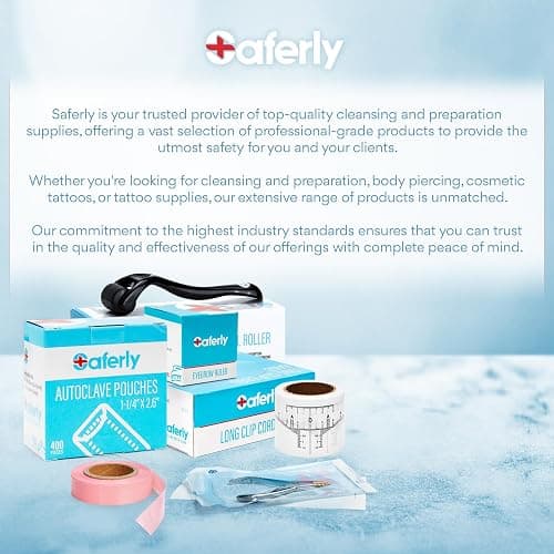Saferly Mini Surgical Skin Markers Tattoo Stencil Pen, Safe, Washable, Interchangeable, Body Piercing Art, Tattooing Supplies, for Marking, To Draw, Prep, Plan, Gentian Violet Ink, Box of 30 thumbnail 7