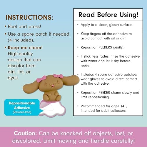 Sonix x Sanrio Hello Kitty Peekers - Cinnamoroll & Friends Blind Box - Adhesive Decorative Mini Figures - Includes Mocha, Espresso, Cappuccino, Chiffon, or Mystery Character thumbnail 5