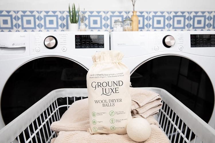 GroundLuxe Premium New Zealand Wool Dryer Balls - 6-Pack, 100% Organic, Hand-Felted, Reusable, Reduce Drying Time - Natural Fabric Softening, Wrinkle & Static Reduction thumbnail 7