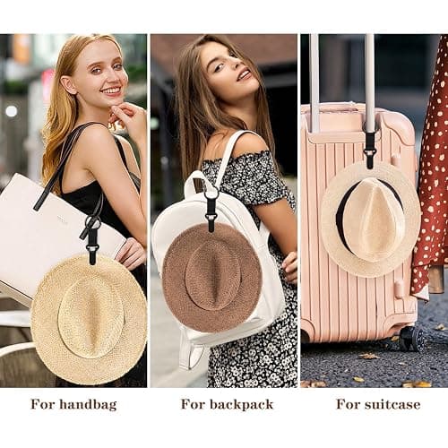 Niveaya Hat Clip for Travel on Bag - 2 Pack, Vacation Beach Cruise Essentials Accessory for Travel Handbag Backpack Luggage thumbnail 3