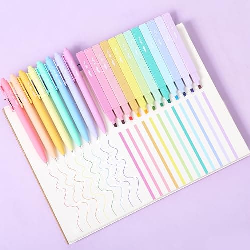 Mr. Pen- Aesthetic Highlighters and Gel Pens, 20 Pack, Colorful Bible Highlighters No Bleed, Colorful Ink Gel Pens thumbnail 7