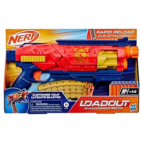 Nerf Loadout Shadowspeed Recon Blaster, 14-Dart Storage Attachment Accessory, 6-Dart Revolving Cylinder, 14 Nerf N1 Darts, Kids Toys & Gifts, Ages 8+ thumbnail 3