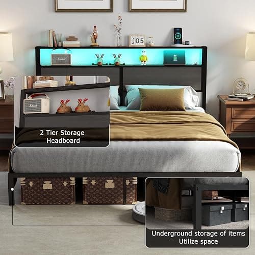 King Size Bed Frame LED  thumbnail 6