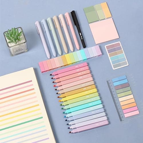 Mr. Pen- Aesthetic Book Annotation Kit, Aesthetic Highlighters and Gel Pens, Transparent Sticky Notes, Transparent Sticky Tabs for Books, No Bleed Highlighters for Bible Pages No Bleed thumbnail 6