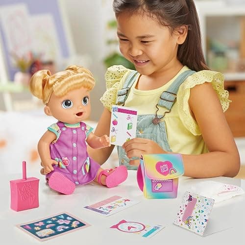 Baby Alive Time for School Baby Doll Set, 12 Inch, Back to School Toys for Girls & Boys, Blonde Hair, Preschool Gifts for Kids, Ages 3+ (Amazon Exclusive) thumbnail 2