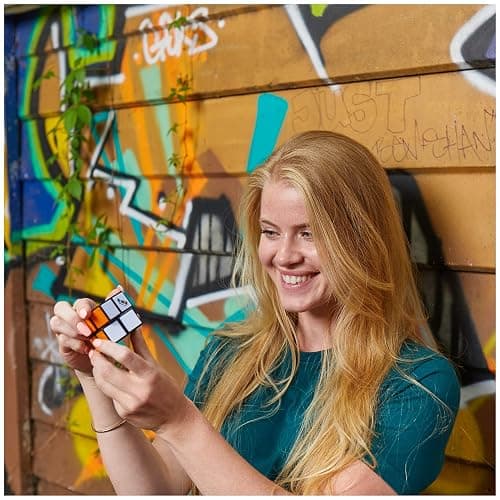 Rubik's Cube, The Official 2x2 Rubik's Cube, Mini Problem-Solving Brain Teaser, Classic Color-Matching Puzzle, Fidget Toy, Sensory Puzzle, Stocking Stuffers for Ages 8 & Up thumbnail 2