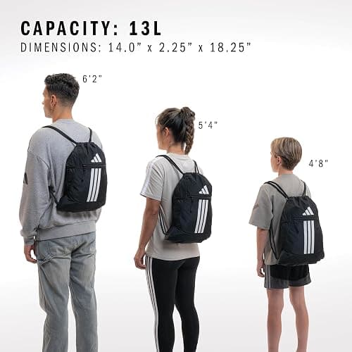 adidas Alliance Sackpack – Drawstring Backpack for Sports, Small Gym Bag thumbnail 6