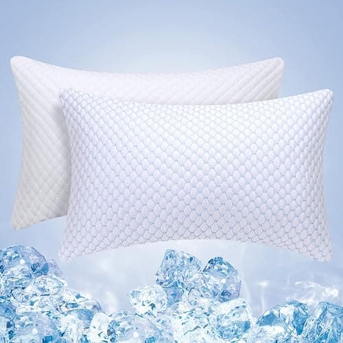 OSBED Shredded Memory Foam Pillows King Size, Cooling Bed Pillows for Side, Back, Stomach Sleepers, Adjustable Loft, Hot Sleepers (20"x36") - King (Pack of 2) thumbnail 8