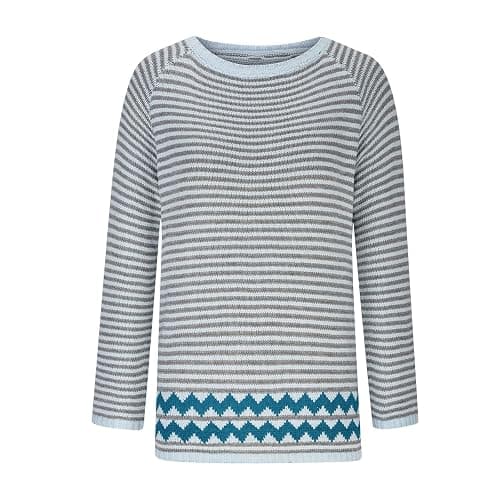 Womens Color Block Sweater Fuzzy Casual Chunky Warm Vintage Crewneck Thickened Knitted Pullover Sweater Trendy Outfit thumbnail 3