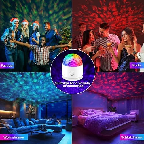 Projecteur Ciel Etoile, Projecteur Galaxie Avec Télécommande, Veilleuse Enfant Rechargeable, Projecteur Led Pour Décoration des Chambres, Enfants, Adultes thumbnail 6