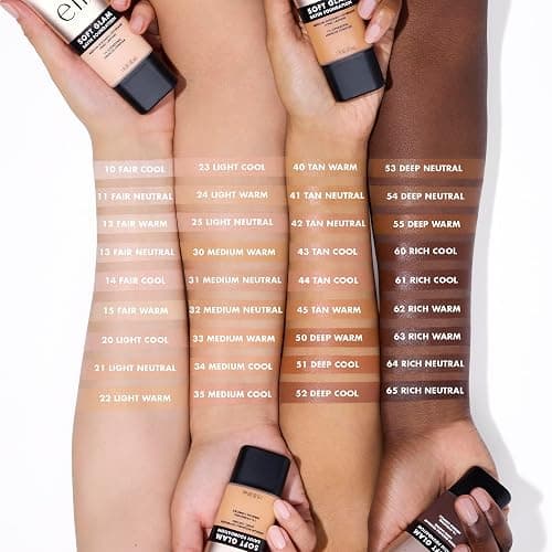 e.l.f. Soft Glam Foundation, Medium Coverage, Long-Lasting & Buildable Foundation For A Smooth, Satin Finish, Vegan & Cruelty-Free, 25 Light Neutral thumbnail 4
