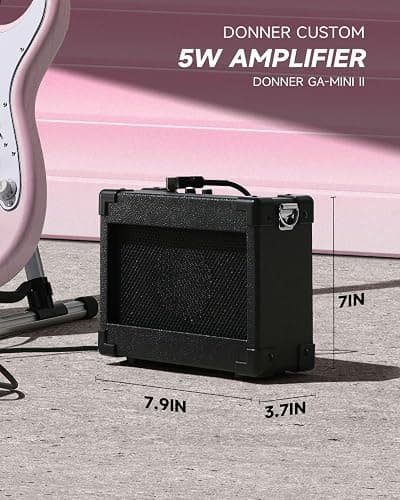 DONNER DST-80 Electric Guitar 39” Beginner Electric Guitar Kit with Amp, Classic SSS Pickup Complete with Gig Bag, Tuner, Capo, Strap, Picks, and Free Online Lessons thumbnail 6