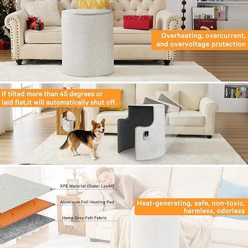 LUCKY GAME Under Desk Heater & Space Heater for Indoor Use,Leg Foot Feet Warmer For Office Home Quiet, Small Portable Personal Office Heater Accessories,Essentials Supplies For Women Men Gifts Medium thumbnail 5