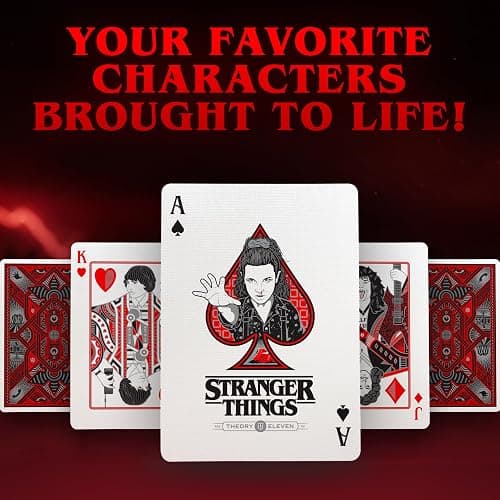 theory11 Stranger Things Premium Playing Cards, Poker Size Standard Index thumbnail 3