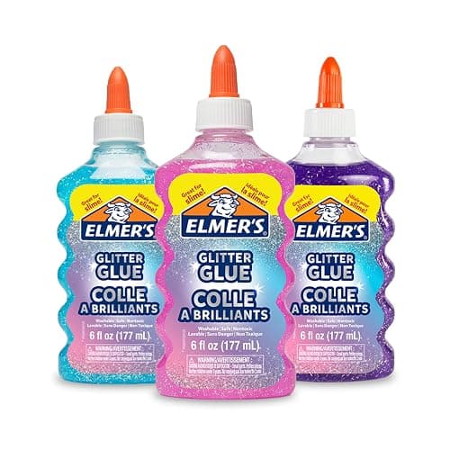 Elmer's Liquid Glitter Glue Assorted 6oz I Blue, Pink, Purple - blue, pink, purple - 3 Count - Image 1