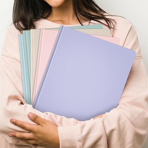 GNL Plastic Folders with Pockets and Prong, Pack of 5, Muted Pastel Colors, Heavy Duty 2 Pocket File Folders Letter Size, Folders with Prongs for School, Home, and Office thumbnail 7