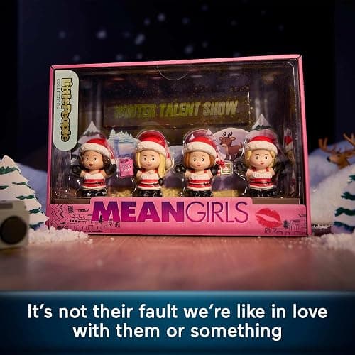 Little People Collector Mean Girls Movie Special Edition Holiday Set for Adults & Fans, 4 Figures in a Display Box thumbnail 4