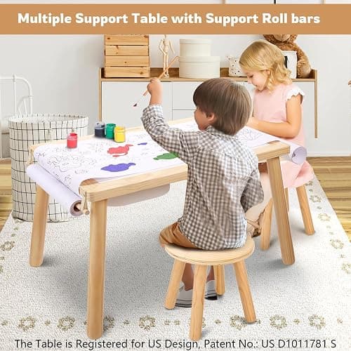wingyz Sensory Table and Chair Set, 3 in 1 Kids Table for Play Study Art Dining Toys Storage, Sensory Activity Tables for Toddler with Storage Bins, Children's Gifts for Boys and Girls thumbnail 3