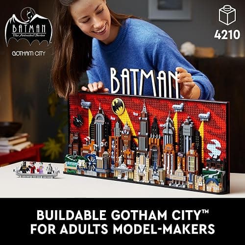 LEGO DC Batman: The Animated Series Gotham City Build and Display Adult Set with Minifigures, DC Collectible Gift for Fans of Super Hero Action and Adventure Movies, 76271 thumbnail 3