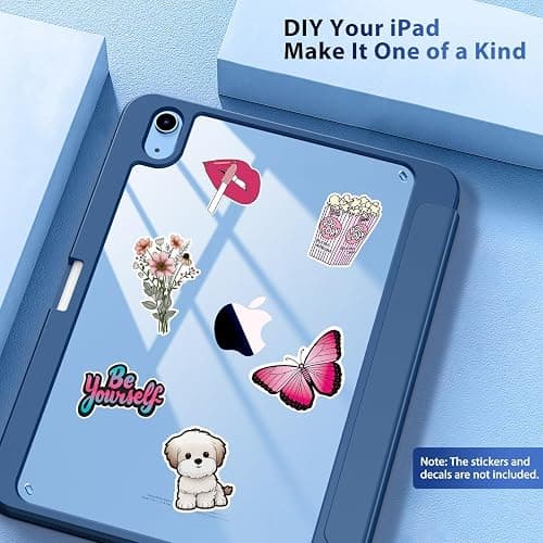 TiMOVO Case for iPad (A16) 11th Generation 11 Inch 2025, iPad 10th Generation Case 10.9 Inch 2022 with Pencil Holder,Slim Protective Cover with Clear Back Shell,Auto Wake/Sleep, Abyss Blue thumbnail 6